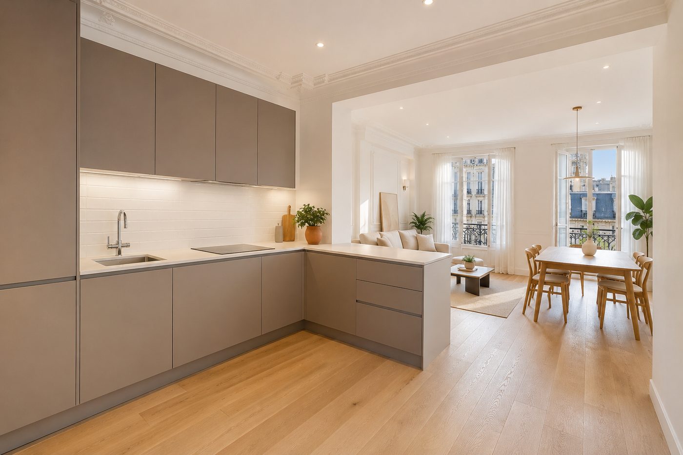 Cuisine rénovée à Paris 17e
